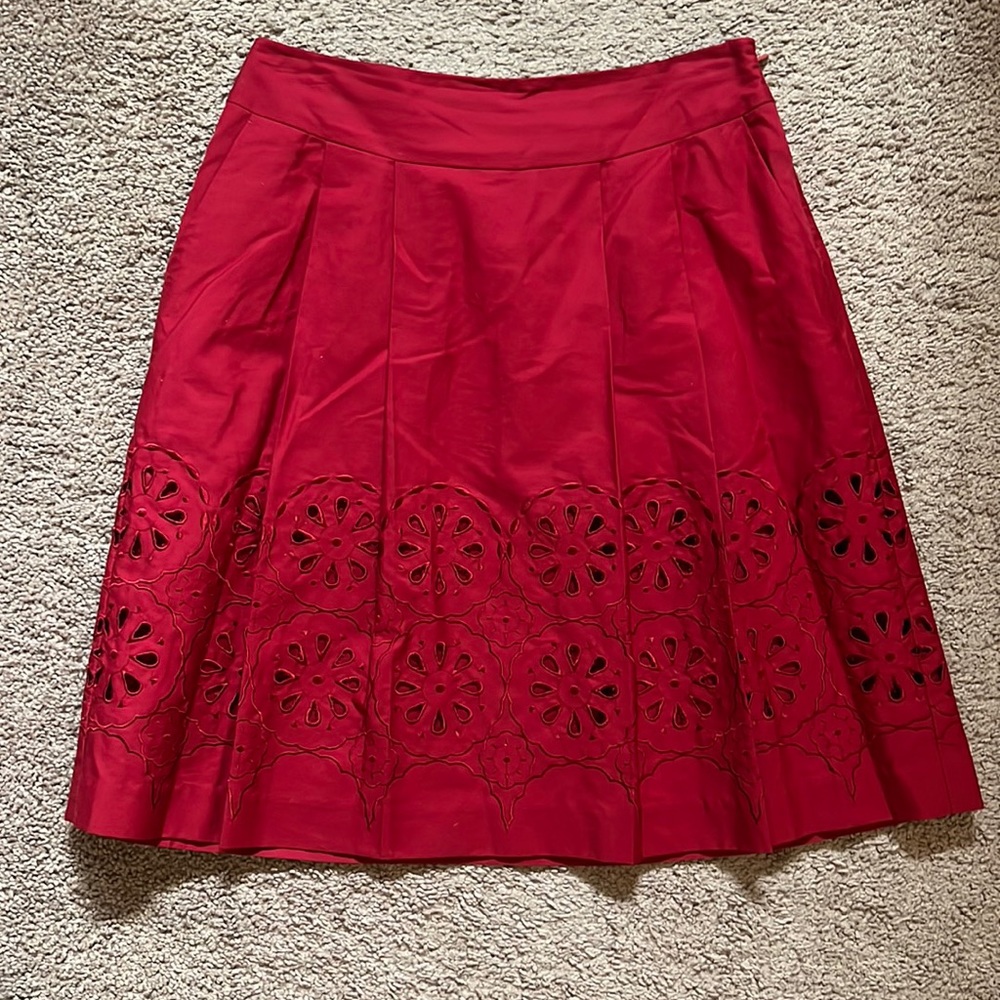 Ann Taylor Loft skirt, size 2P, color red